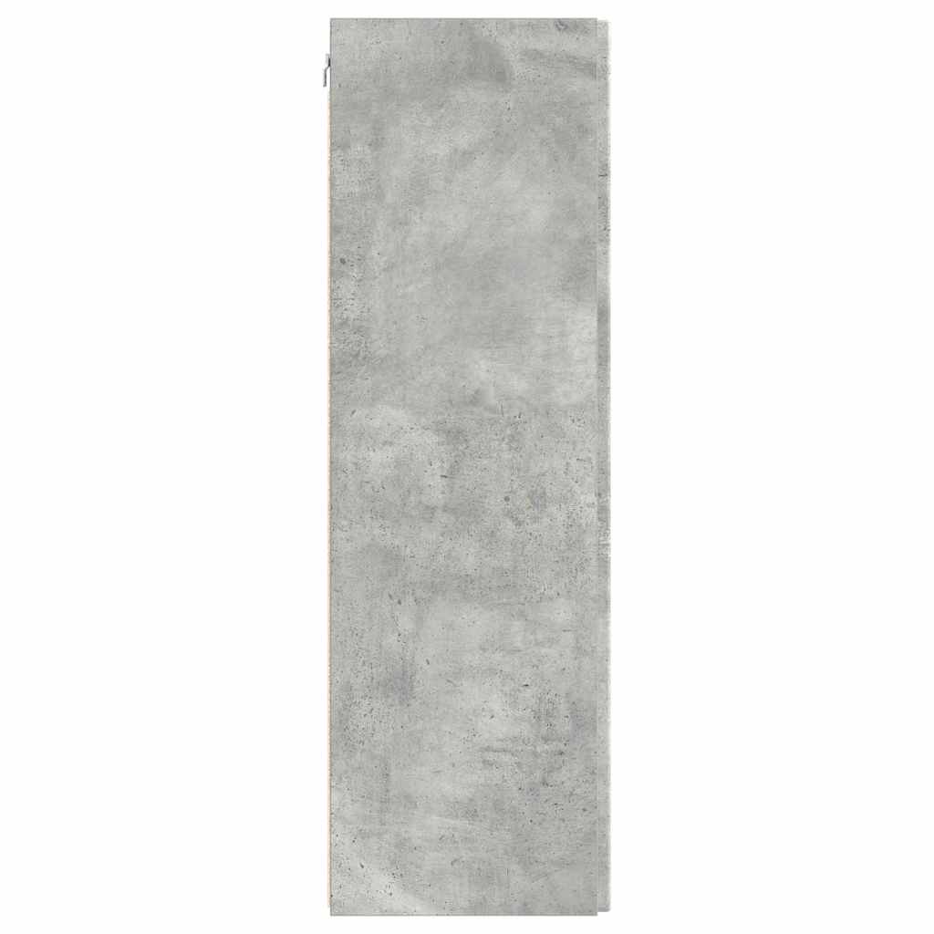 TV vægskab Vægmonteret Beton 30 x 31 x 100 cm Konstrueret træ