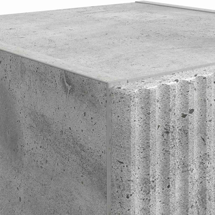 TV vægskab 2 pcs Beton 30 x 31 x 100 cm Konstrueret træ