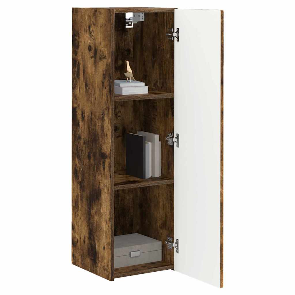 TV vægskab Røget eg 30 x 31 x 100 cm Konstrueret træ