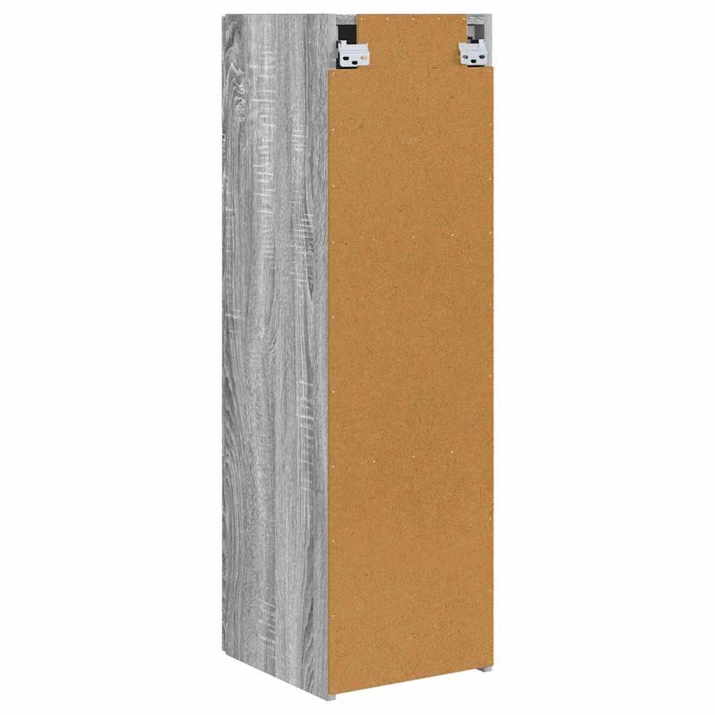 TV vægskab 2 pcs Grå Sonoma 30 x 31 x 100 cm Konstrueret træ