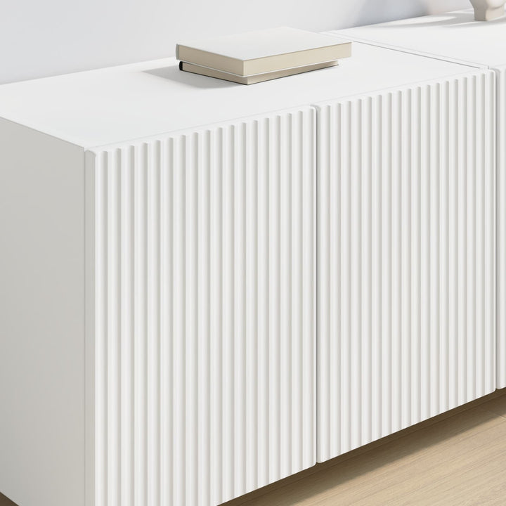 TV vægskab Vægmonteret Hvid 59,5 x 31 x 40 cm Konstrueret træ