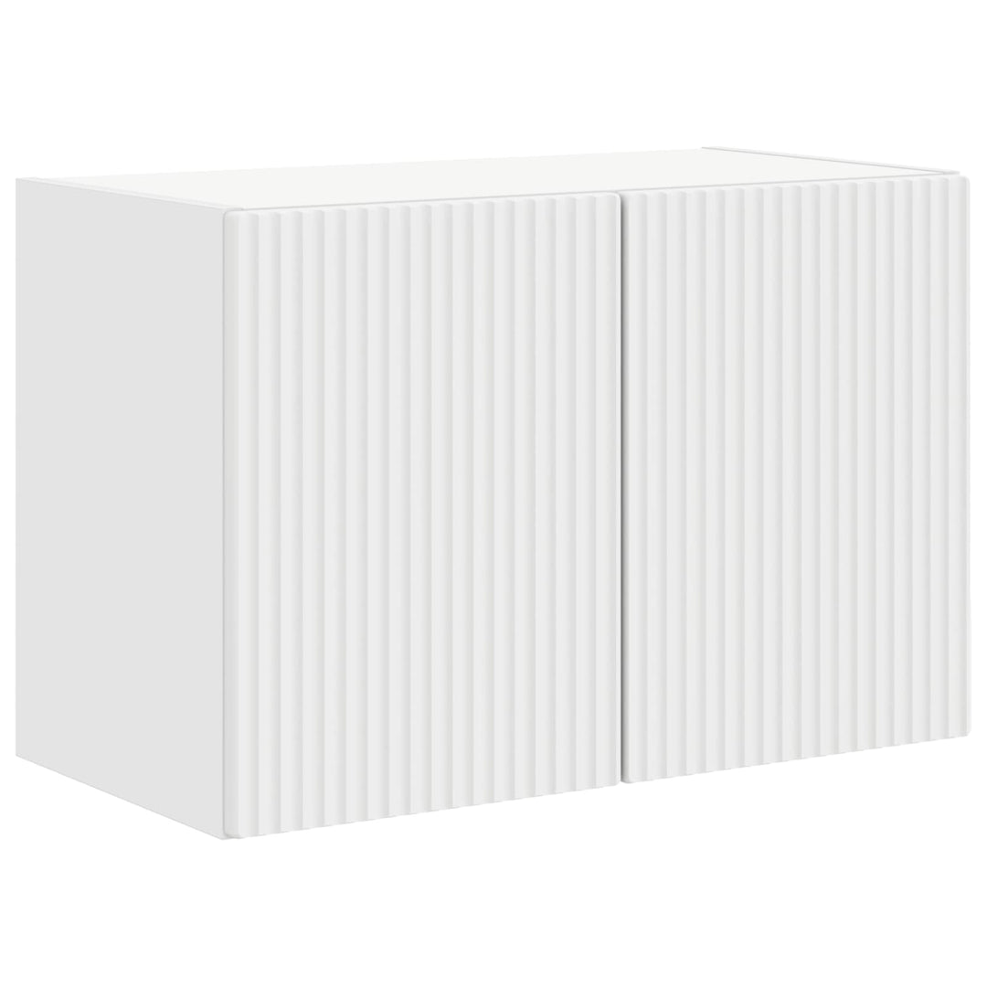 TV vægskab Vægmonteret Hvid 59,5 x 31 x 40 cm Konstrueret træ