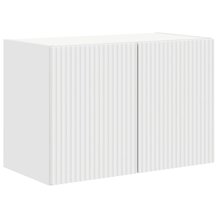 TV vægskab Vægmonteret Hvid 59,5 x 31 x 40 cm Konstrueret træ