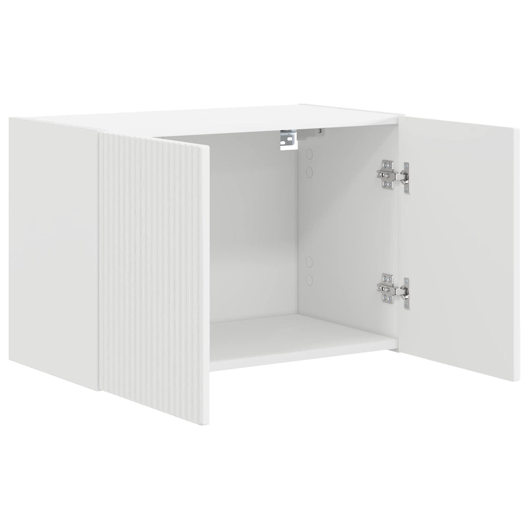 TV vægskab 59,5 x 31 x 40 cm Hvid Konstrueret træ