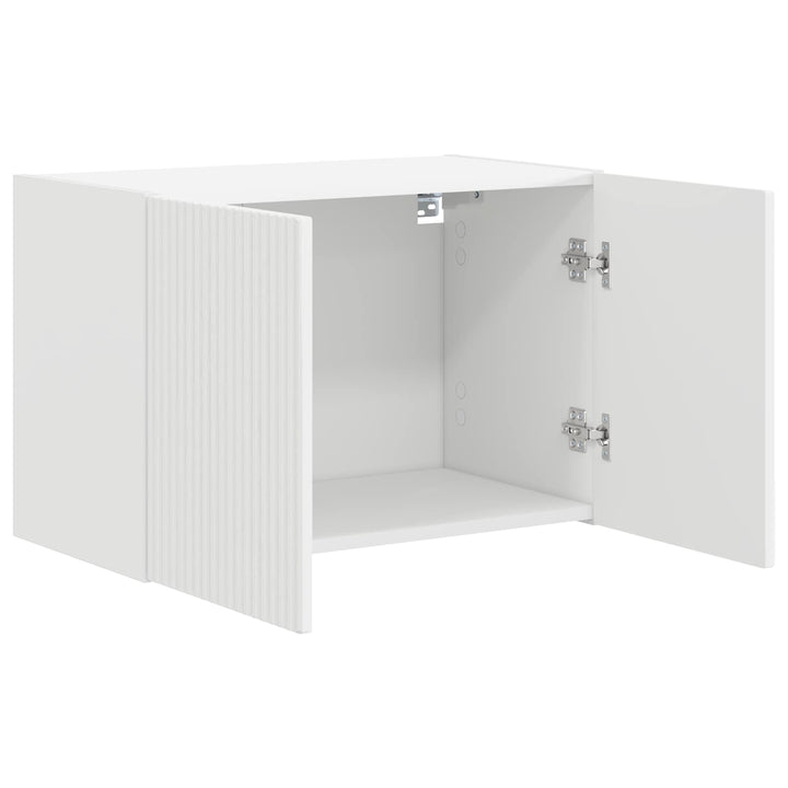TV vægskab 59,5 x 31 x 40 cm Hvid Konstrueret træ
