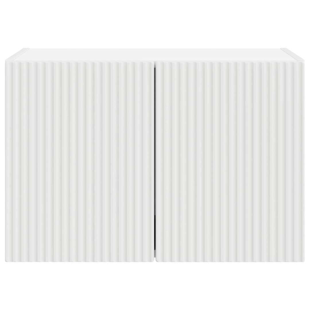 TV vægskab Vægmonteret Hvid 59,5 x 31 x 40 cm Konstrueret træ