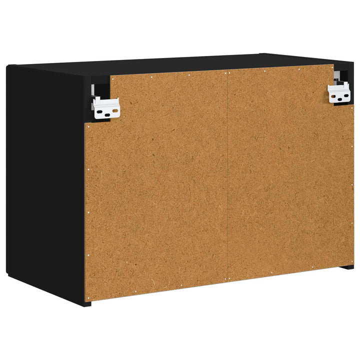 TV vægskab Vægmonteret Sort 59,5 x 31 x 40 cm Konstrueret træ