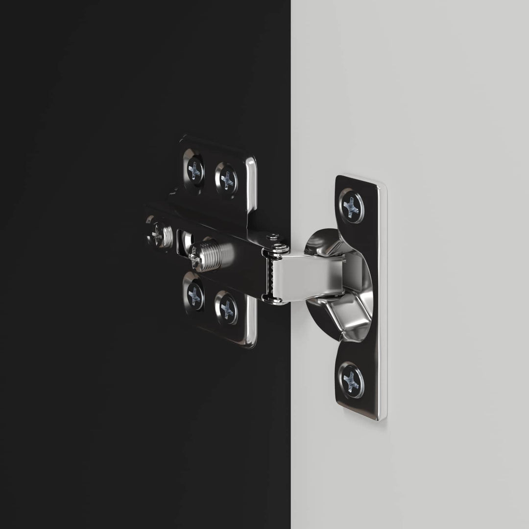 TV vægskab 2 pcs Sort 59,5 x 31 x 40 cm Konstrueret træ