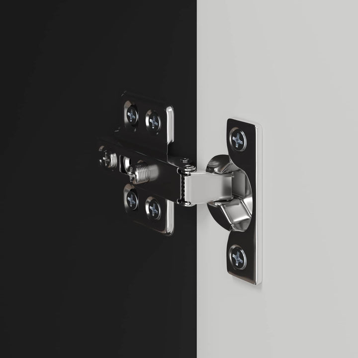 TV vægskab 2 pcs Sort 59,5 x 31 x 40 cm Konstrueret træ