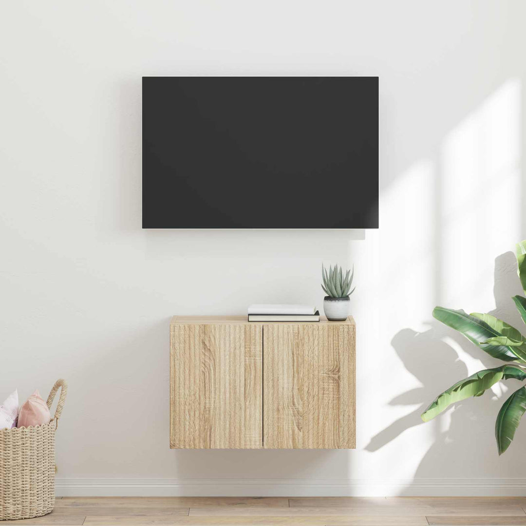 TV vægskab Sonoma eg 59,5 x 31 x 40 cm Konstrueret træ