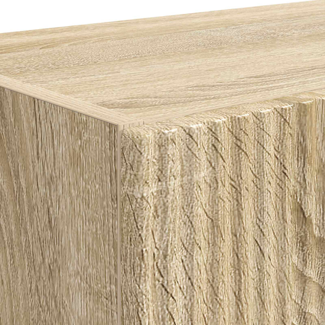 TV vægskab 2 pcs Sonoma eg 59,5 x 31 x 40 cm Konstrueret træ