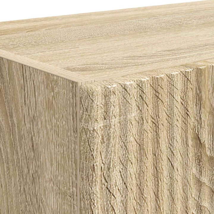 TV vægskab 2 pcs Sonoma eg 59,5 x 31 x 40 cm Konstrueret træ