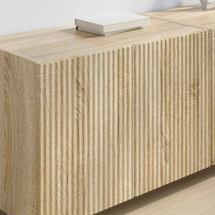 TV vægskab 2 pcs Sonoma eg 59,5 x 31 x 40 cm Konstrueret træ