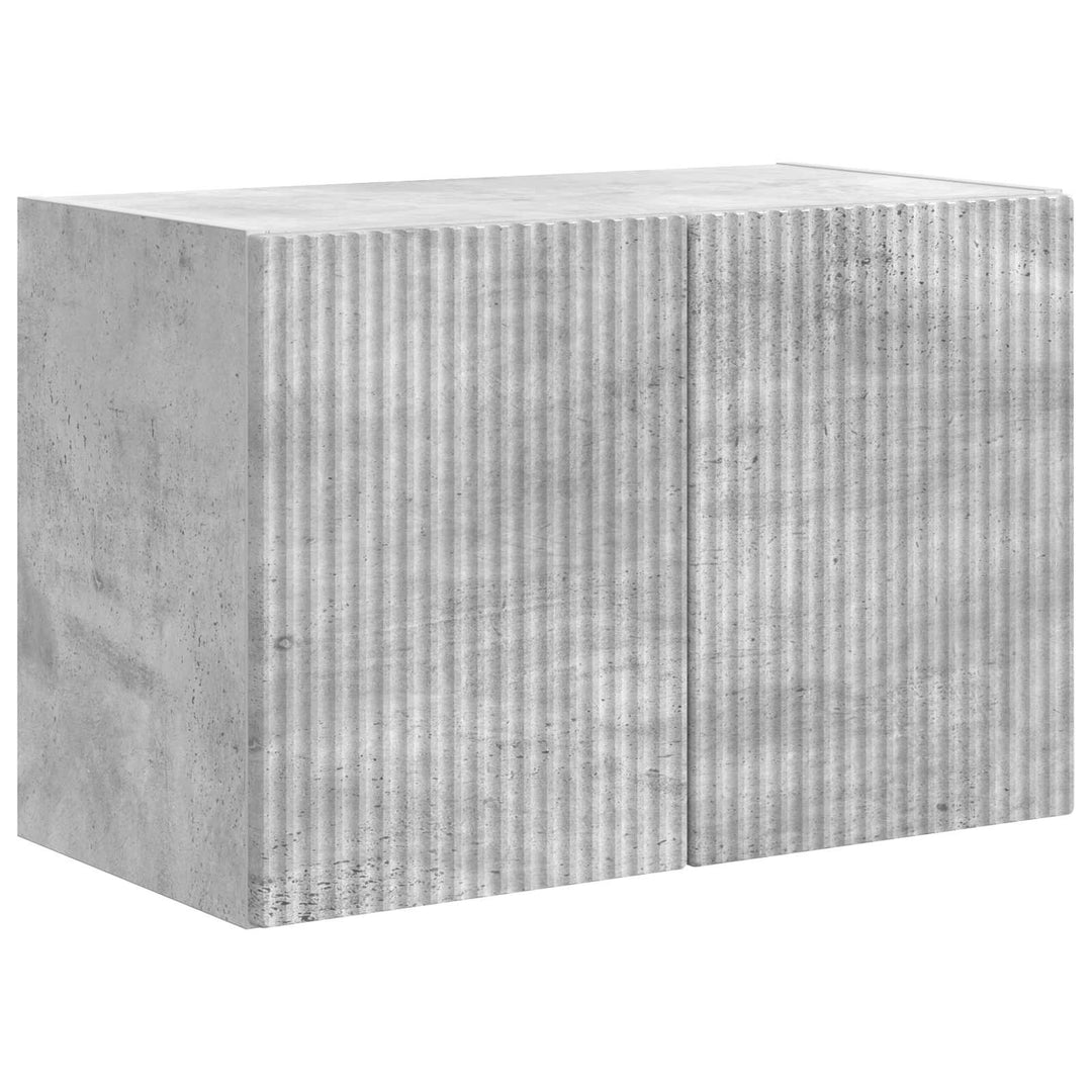 TV vægskab Beton Grå 59,5 x 31 x 40 cm Konstrueret træ