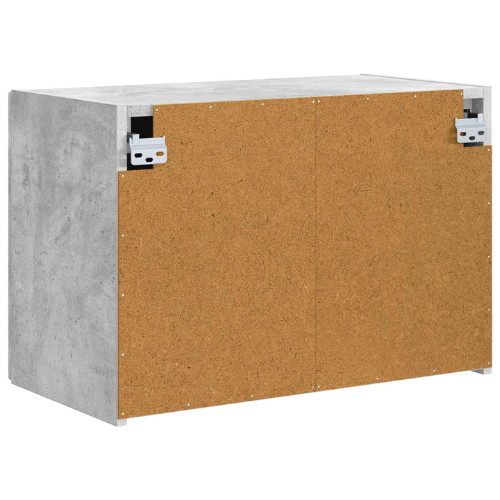 TV vægskab Beton Grå 59,5 x 31 x 40 cm Konstrueret træ