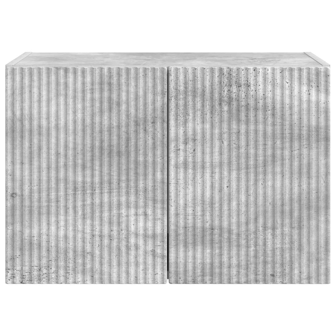 TV vægskab Beton Grå 59,5 x 31 x 40 cm Konstrueret træ