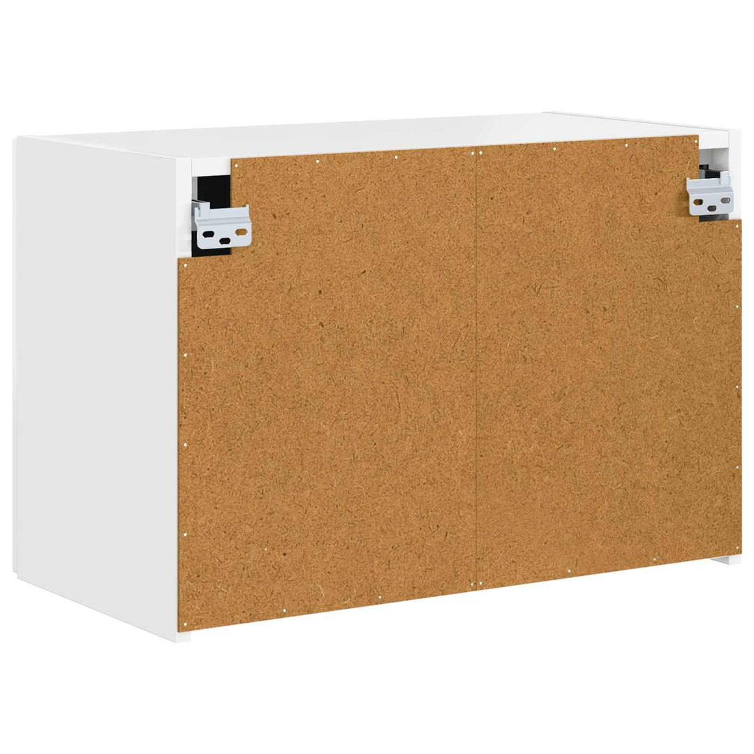 TV vægskab Høj gloss hvid 59,5 x 31 x 40 cm Konstrueret træ