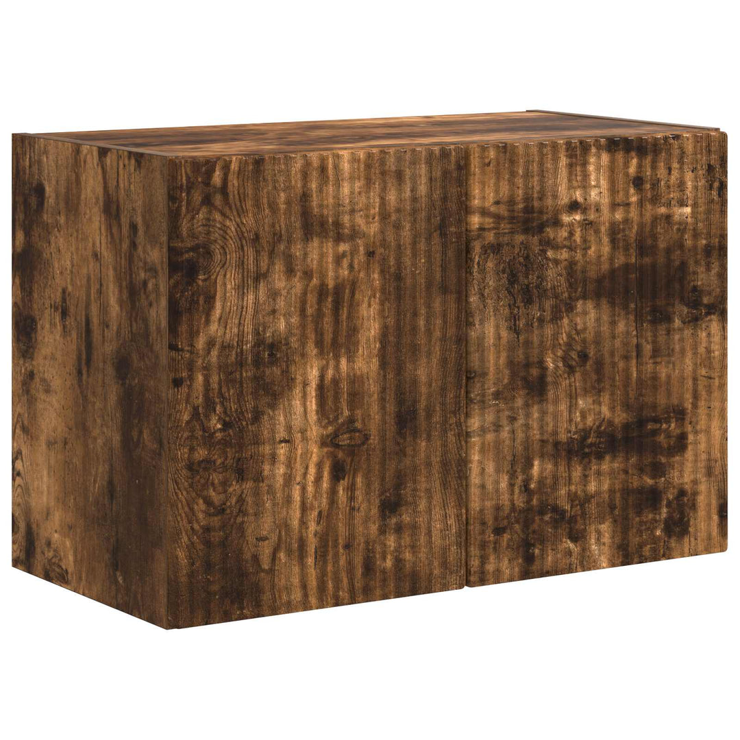 TV vægskab Røget eg 59,5 x 31 x 40 cm Konstrueret træ