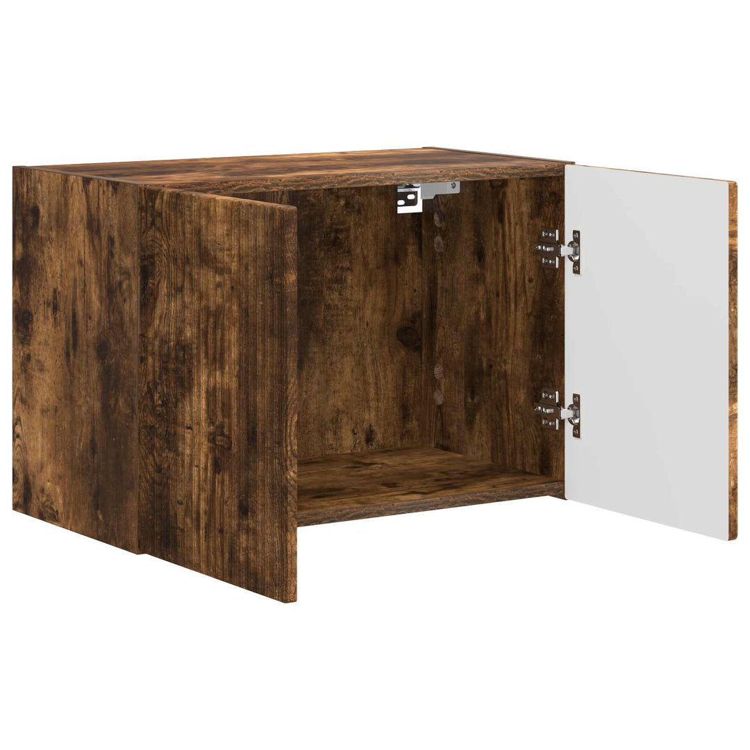 TV vægskab Røget eg 59,5 x 31 x 40 cm Konstrueret træ