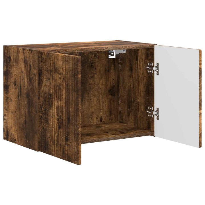 TV vægskab Røget eg 59,5 x 31 x 40 cm Konstrueret træ