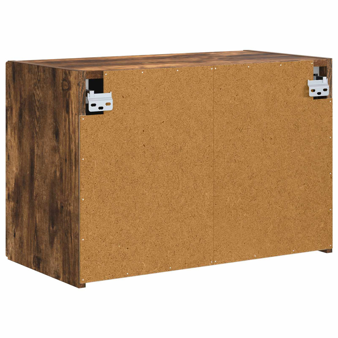 TV vægskab Røget eg 59,5 x 31 x 40 cm Konstrueret træ
