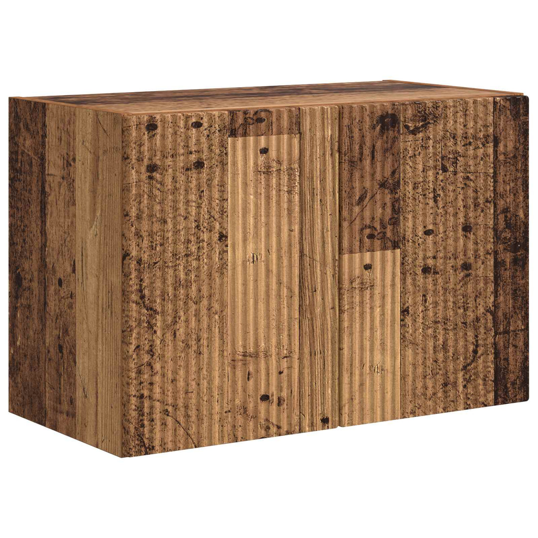 TV vægskab Gammelt træ 59,5 x 31 x 40 cm Konstrueret træ