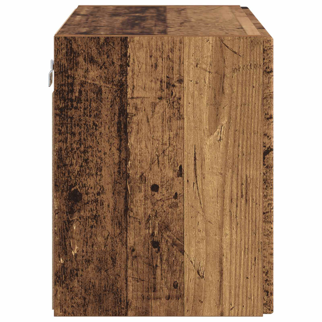 TV vægskab Gammelt træ 59,5 x 31 x 40 cm Konstrueret træ