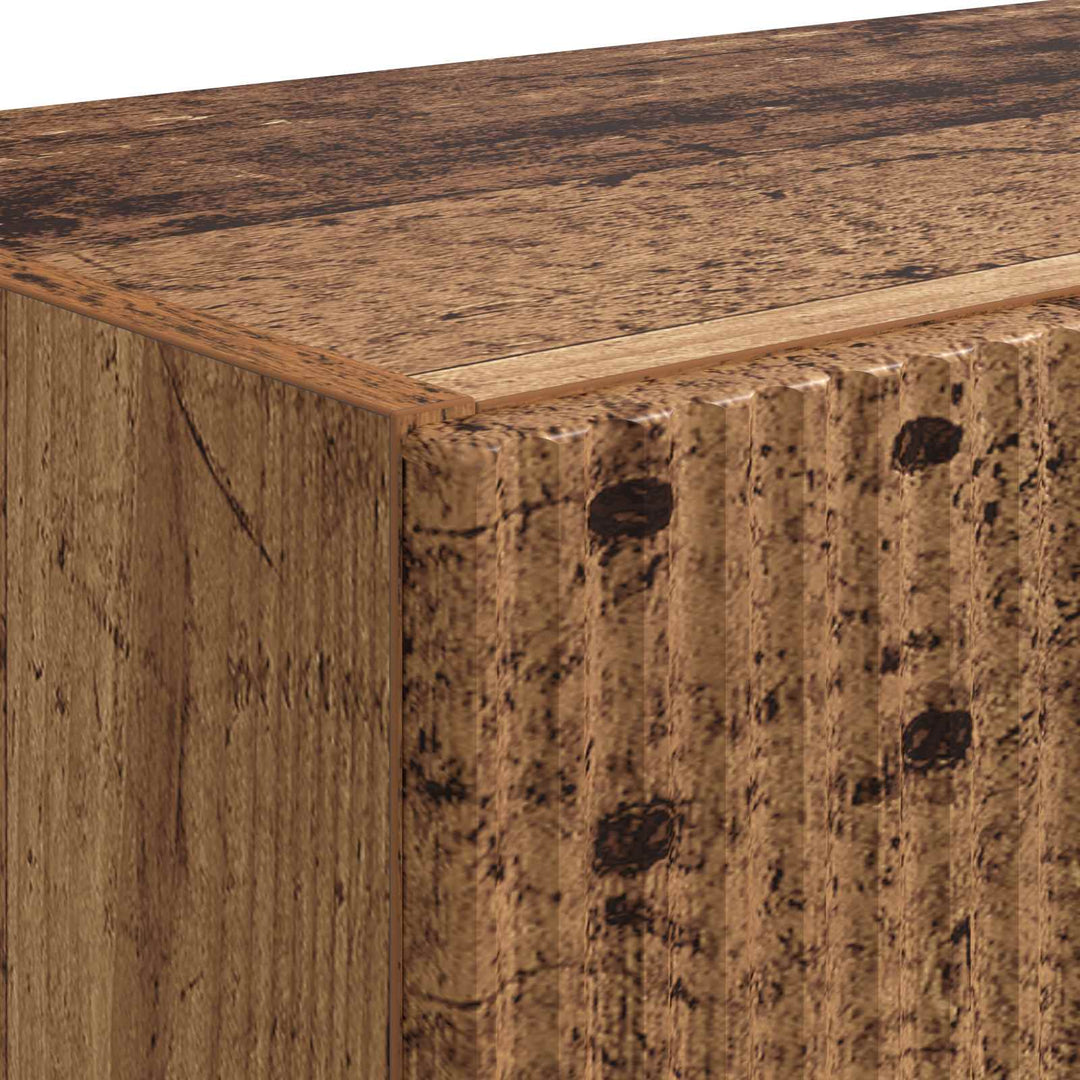 TV vægskab 2 pcs Gammelt træ 59,5 x 31 x 40 cm Konstrueret træ