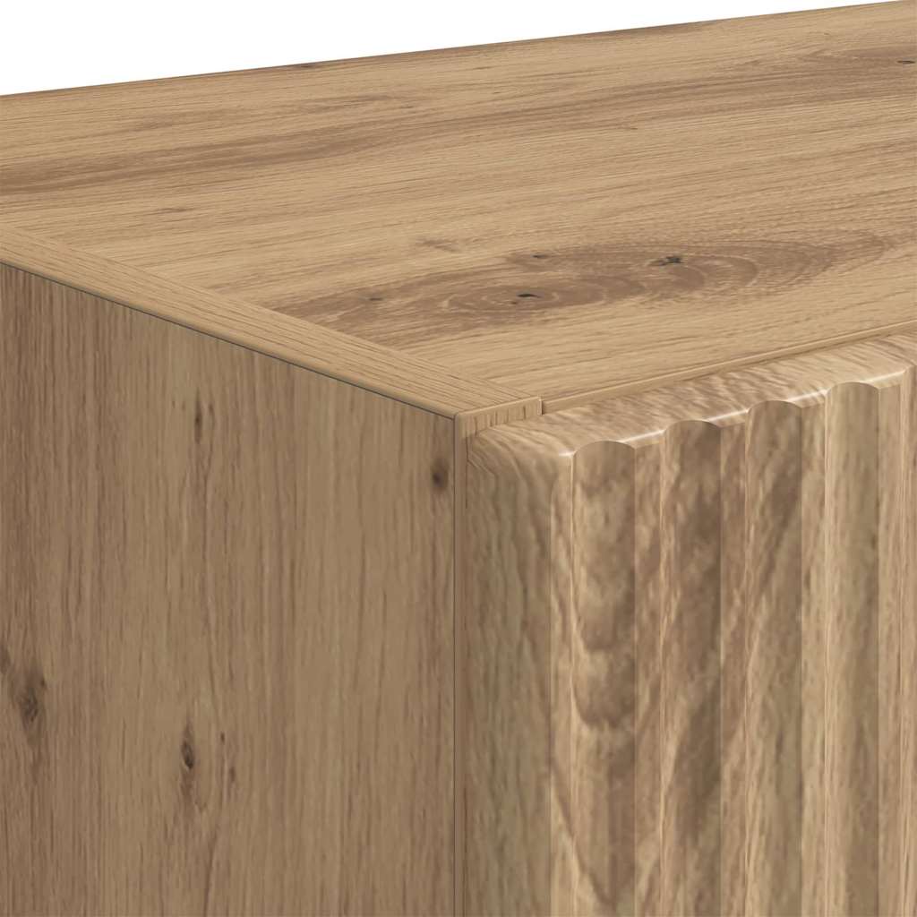 TV vægskab Vægmonteret Hvid 59,5 x 31 x 60 cm Konstrueret træ