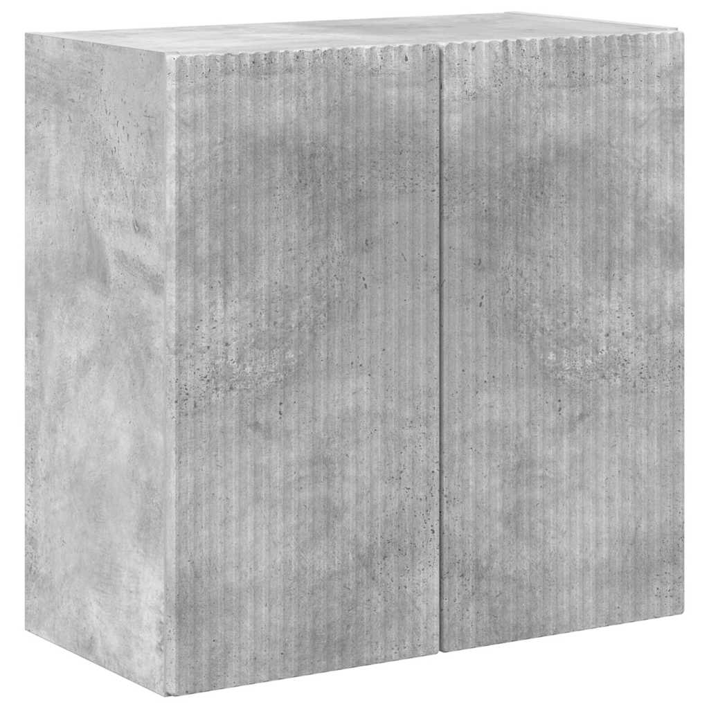 TV vægskab Beton Grå 59,5 x 31 x 60 cm Konstrueret træ