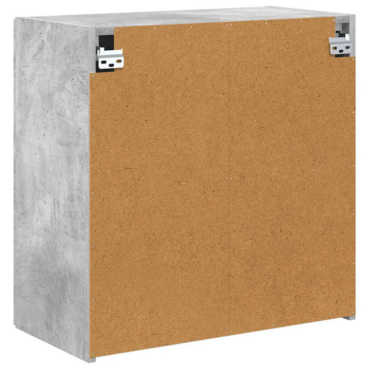 TV vægskab Beton Grå 59,5 x 31 x 60 cm Konstrueret træ