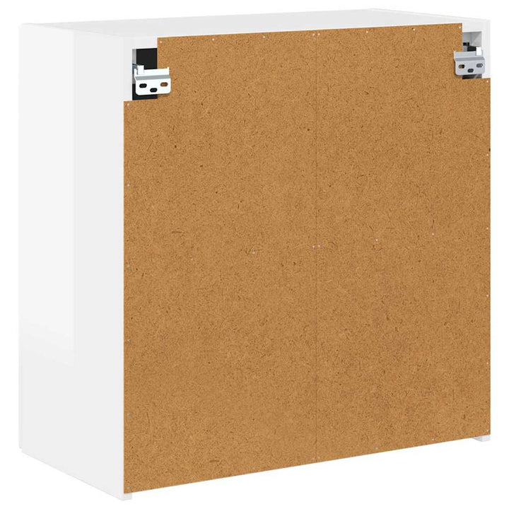 TV vægskab Høj gloss hvid 59,5 x 31 x 60 cm Konstrueret træ