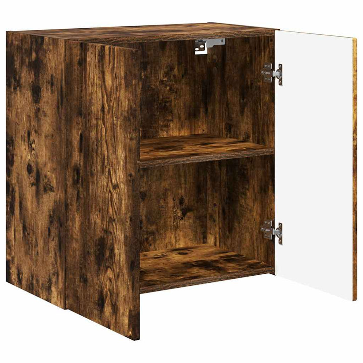 TV vægskab Røget eg 59,5 x 31 x 60 cm Konstrueret træ