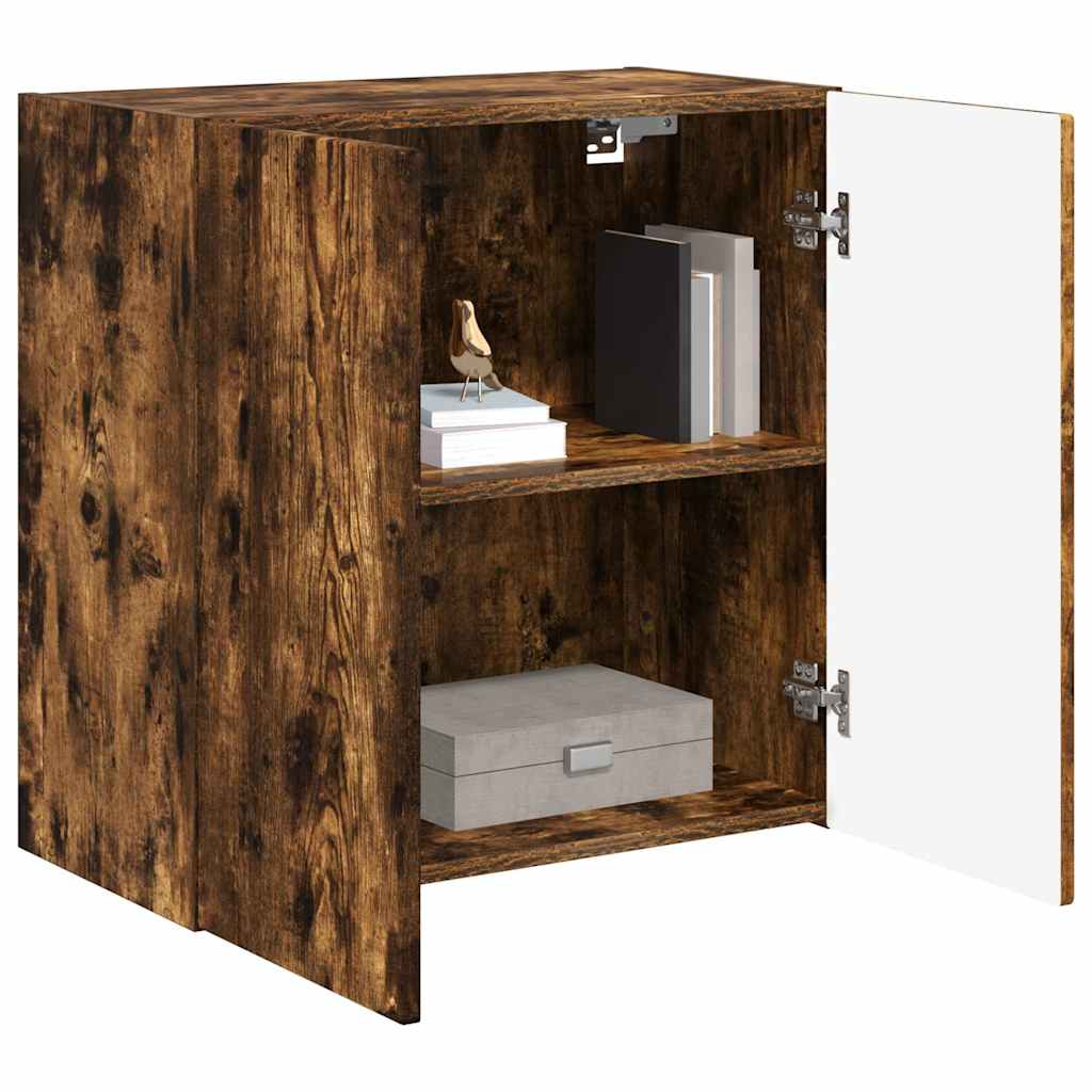TV vægskab Røget eg 59,5 x 31 x 60 cm Konstrueret træ