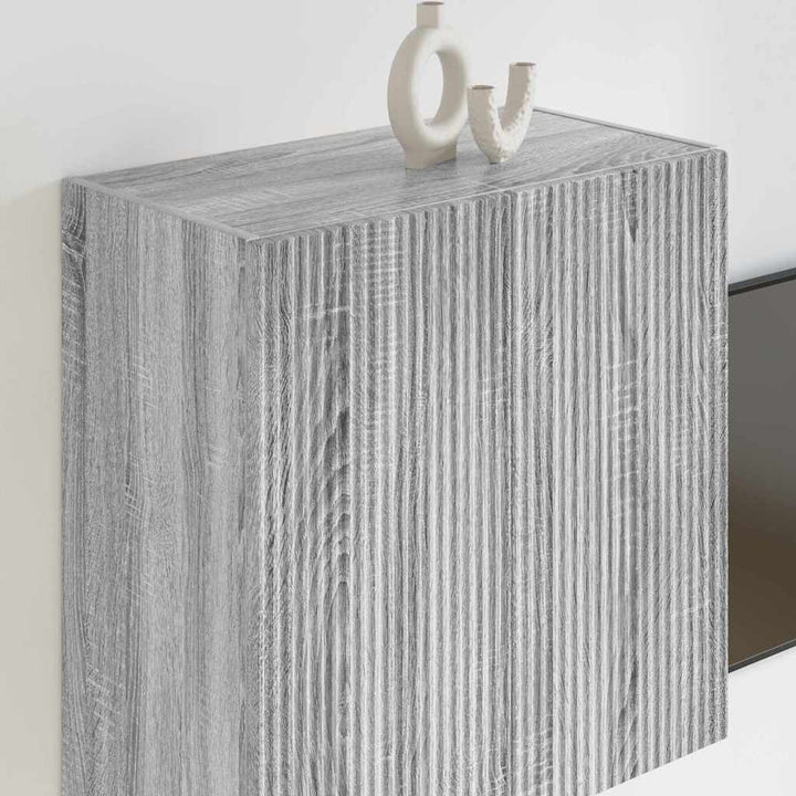 TV vægskab Grå Sonoma 59,5 x 31 x 60 cm Konstrueret træ