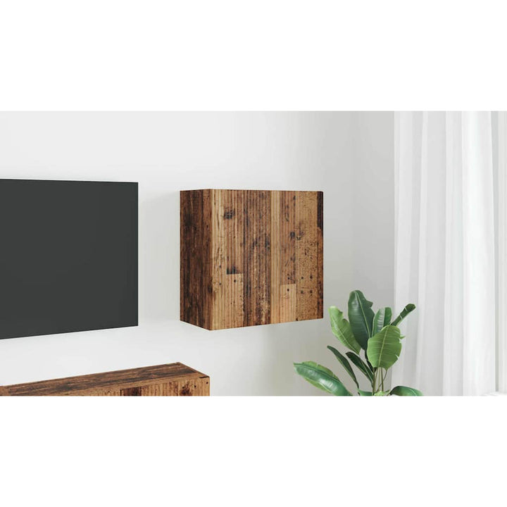 TV vægskab Gammelt træ 59,5 x 31 x 60 cm Konstrueret træ