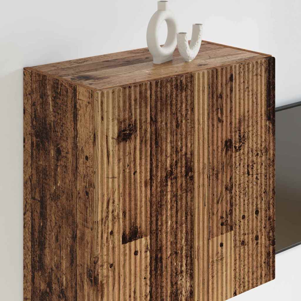 TV vægskab Gammelt træ 59,5 x 31 x 60 cm Konstrueret træ