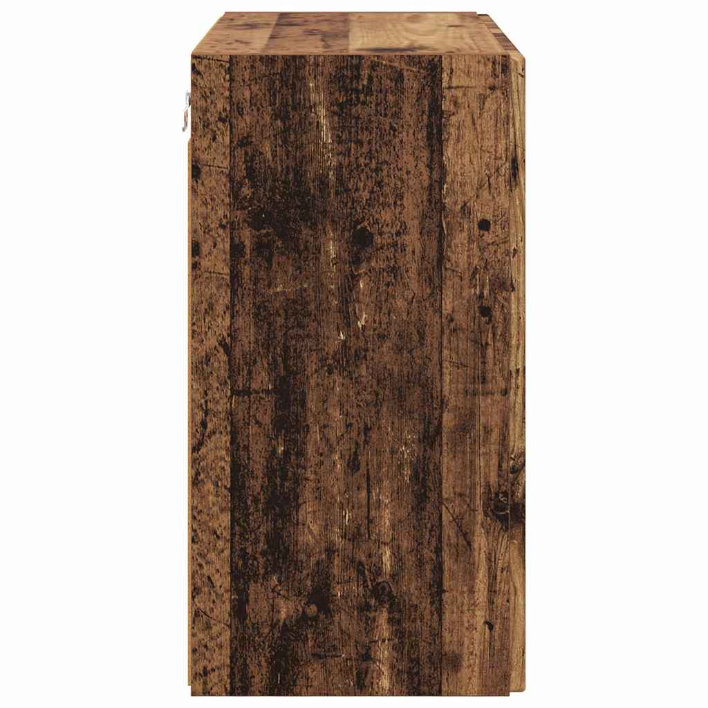 TV vægskab Gammelt træ 59,5 x 31 x 60 cm Konstrueret træ