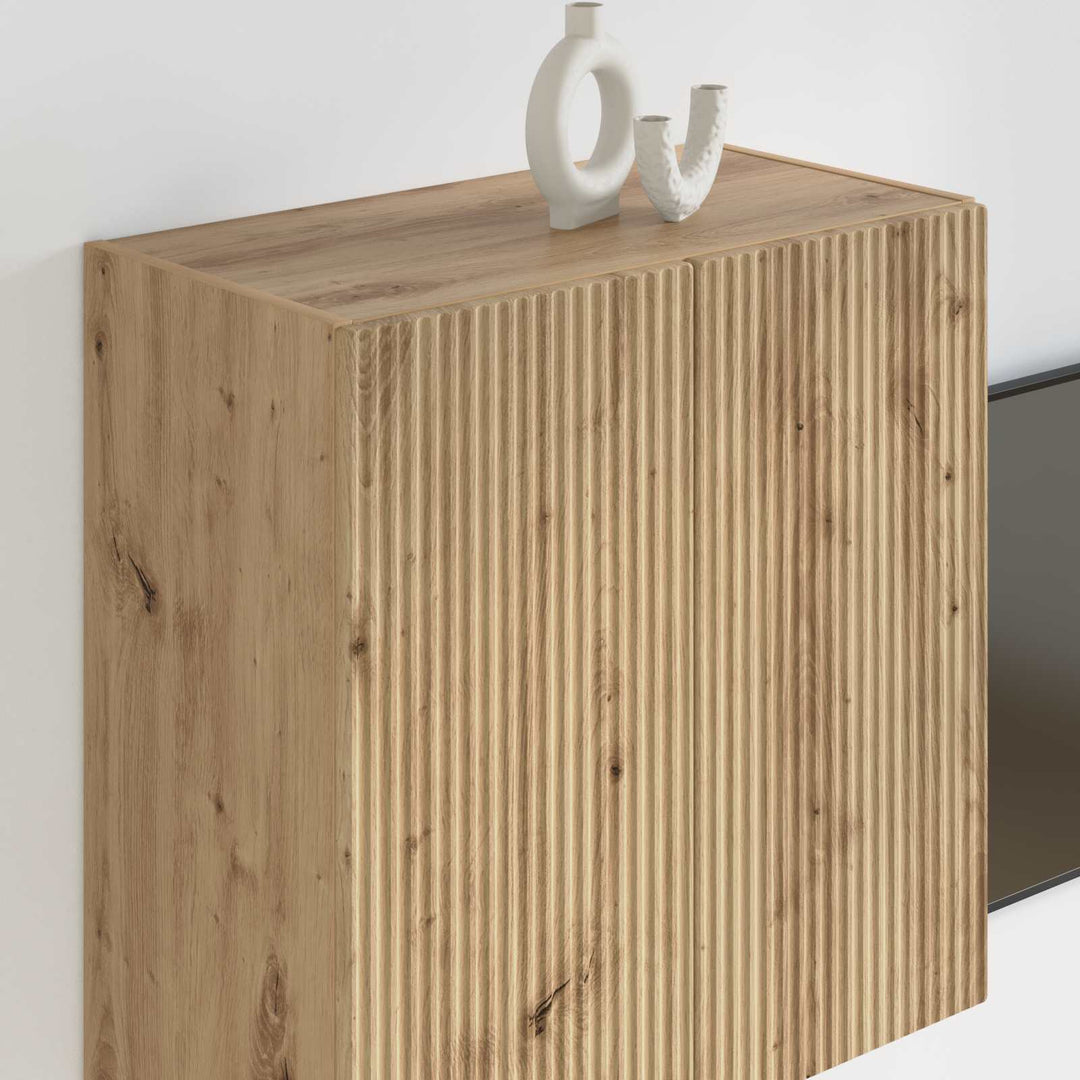 TV vægskab 59,5 x 31 x 60 cm Artisan Egetræ Konstrueret træ