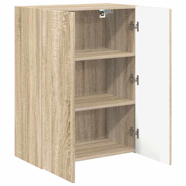 TV vægskab Sonoma eg 59,5 x 31 x 80 cm Konstrueret træ