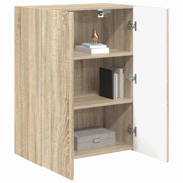 TV vægskab Sonoma eg 59,5 x 31 x 80 cm Konstrueret træ