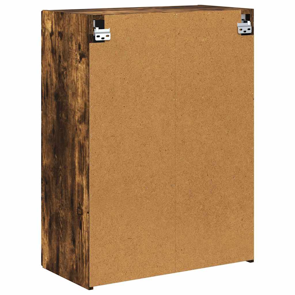 TV vægskab Røget eg 59,5 x 31 x 80 cm Konstrueret træ