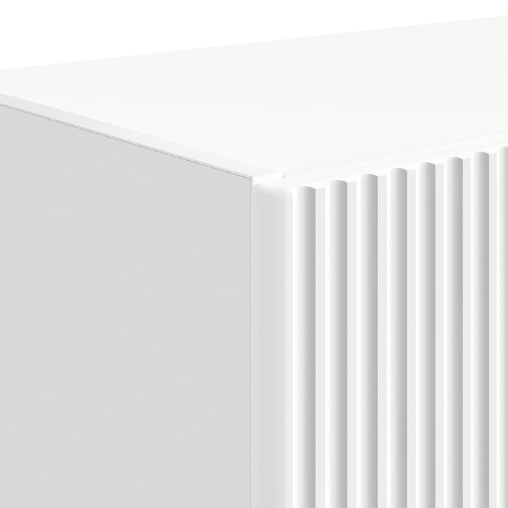 TV vægskab Vægmonteret Hvid 59,5 x 31 x 100 cm Konstrueret træ