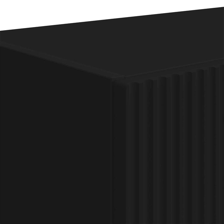 TV vægskab Vægmonteret Sort 59,5 x 31 x 100 cm Konstrueret træ