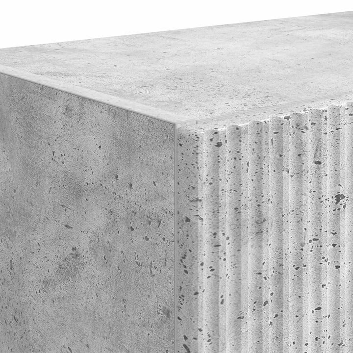 TV vægskab Beton Grå 59,5 x 31 x 100 cm Konstrueret træ