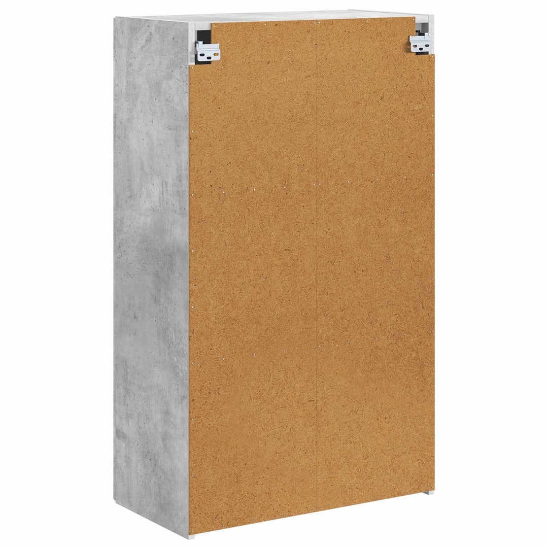 TV vægskab Beton Grå 59,5 x 31 x 100 cm Konstrueret træ