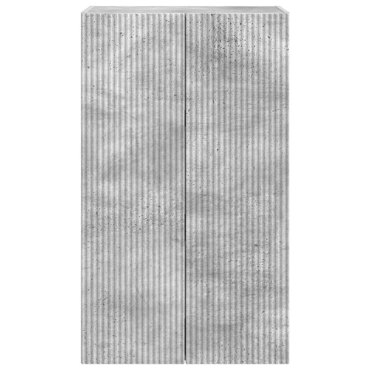 TV vægskab Beton Grå 59,5 x 31 x 100 cm Konstrueret træ