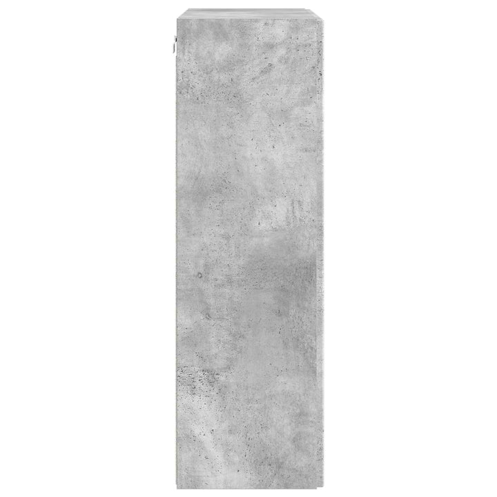 TV vægskab Beton Grå 59,5 x 31 x 100 cm Konstrueret træ