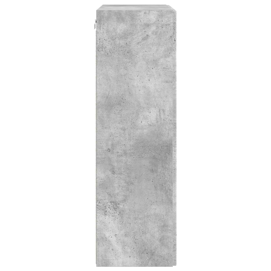 TV vægskab Beton Grå 59,5 x 31 x 100 cm Konstrueret træ