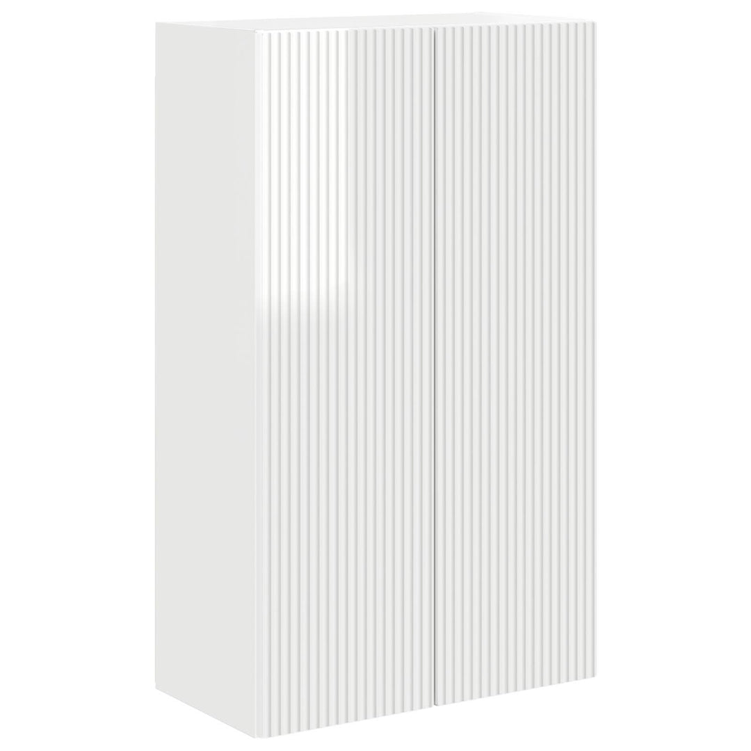 TV vægskab Høj gloss hvid 59,5 x 31 x 100 cm Konstrueret træ